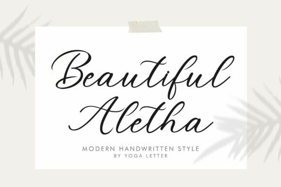 Beautiful Aletha: A Handwritten Typeface for Modern Web Design