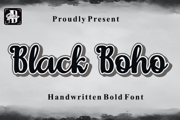 Black Boho: A Bold Script Font for Modern Branding
