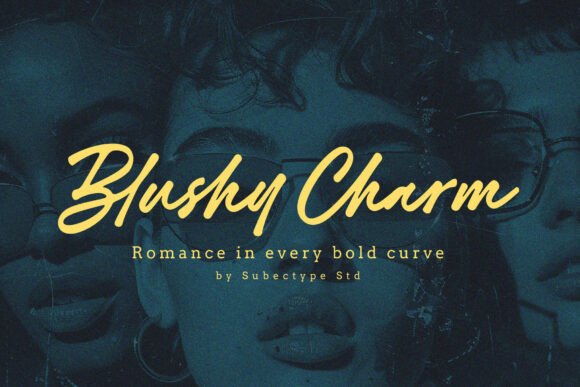 Blushy Charm: A Handwritten Font for Social Campaigns