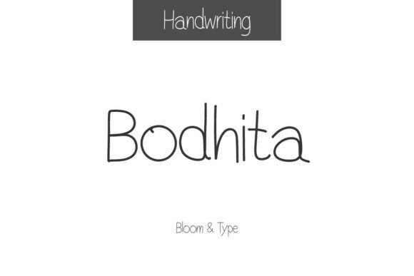 Bodhita: The Minimalist Handwritten Font for Clear Campaigns