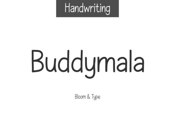 Buddymala: A Warm Handwritten Font for Editorial Design