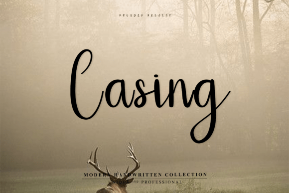 Casing: A Modern Script Font for Editorial Design