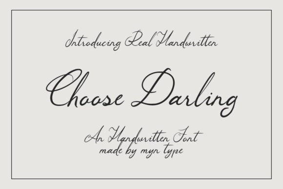 Choose Darling Font Review