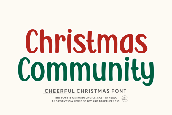 Christmas Community Font Review for Holiday Campaigns