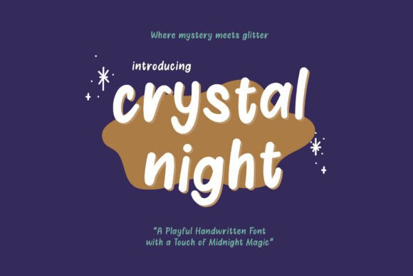 Crystal Night Font: A Designer's Take on Enchanting Branding