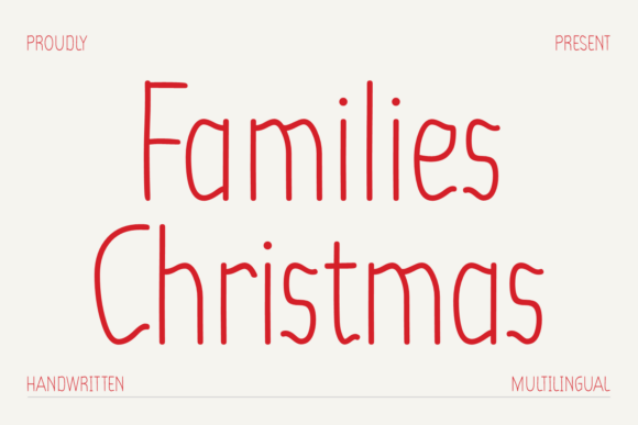 Families Christmas Font