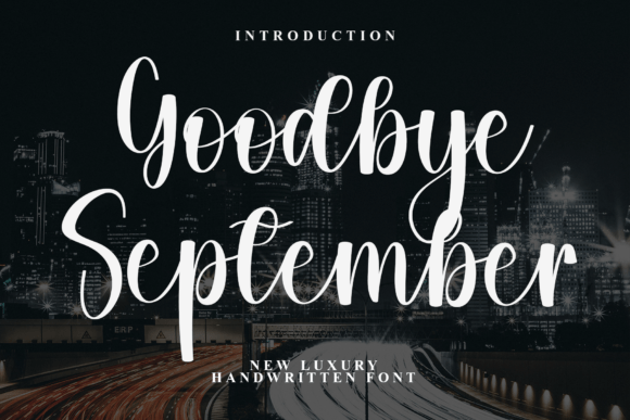 Goodbye September: A Festive Typeface for Editorial Design