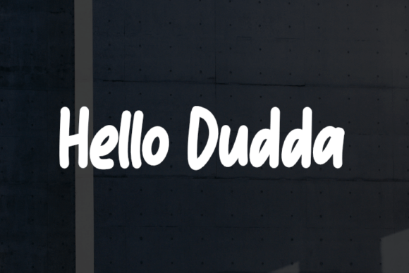 Hello Dudda: A Refined Script Typeface for Modern Editorial Design