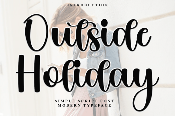 Outside Holiday Font: Festive Magic for Makers