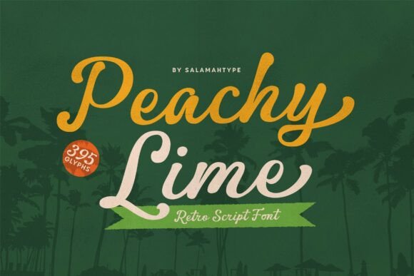 Peachy Lime Font: A Playful Script for Editorial Design