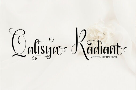 Qalisya Radiant: A Modern Script Font for Web Headers