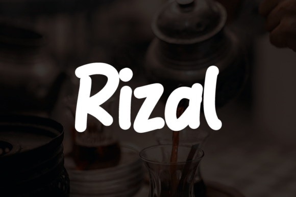 Rizal: A Modern Script Typeface for Editorial Design
