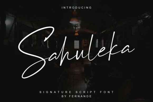 Sahuleka: A Refined Script Typeface for Editorial Elegance