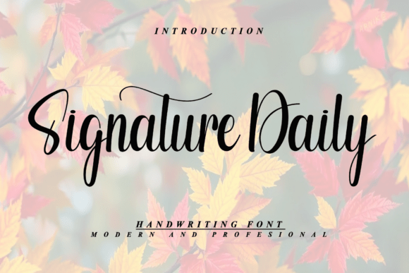 Signature Daily: A Script Font for Modern Web Design