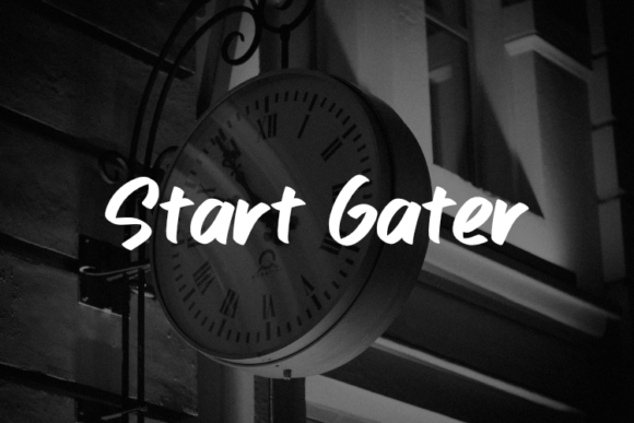 Start Gater: A Bold Script Font for Handmade Brands