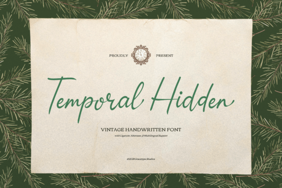 Temporal Hidden: The Vintage Font for Scroll-Stopping Designs
